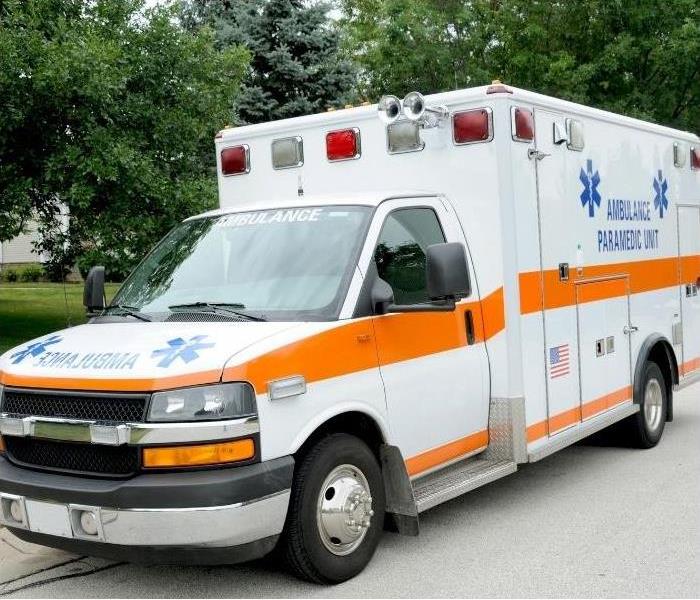 Ambulance at Phoenix home crime scene